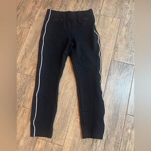 SPANX Black Pants with Red Logo Tag
